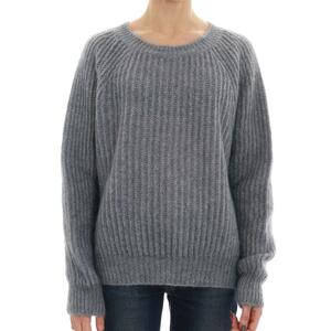 MAGLIA IN MOHAIR GRIGIO
